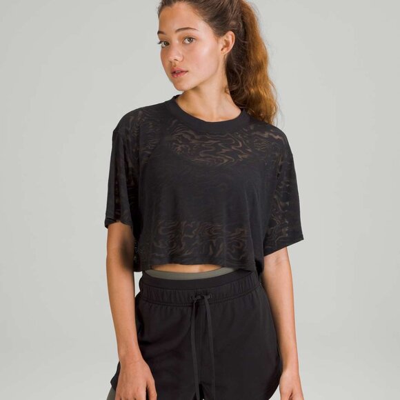 Lululemon All Yours Cropped T-Shirt *Veil - Picture 1 of 4